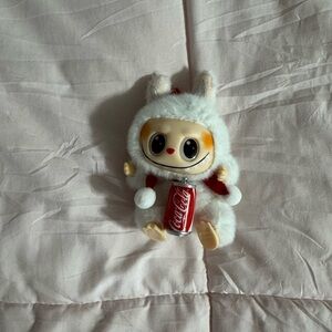 White/Red Labubu Plush Toy for Kids or Adults